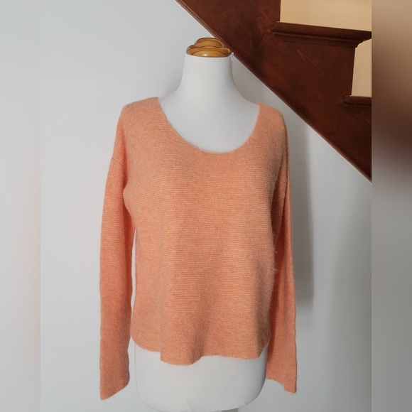 Peruvian Collection knit sweater peach Size XS Oversized - Picture 5 of 6